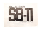 Nikon Speedlight SB-11 Instructions