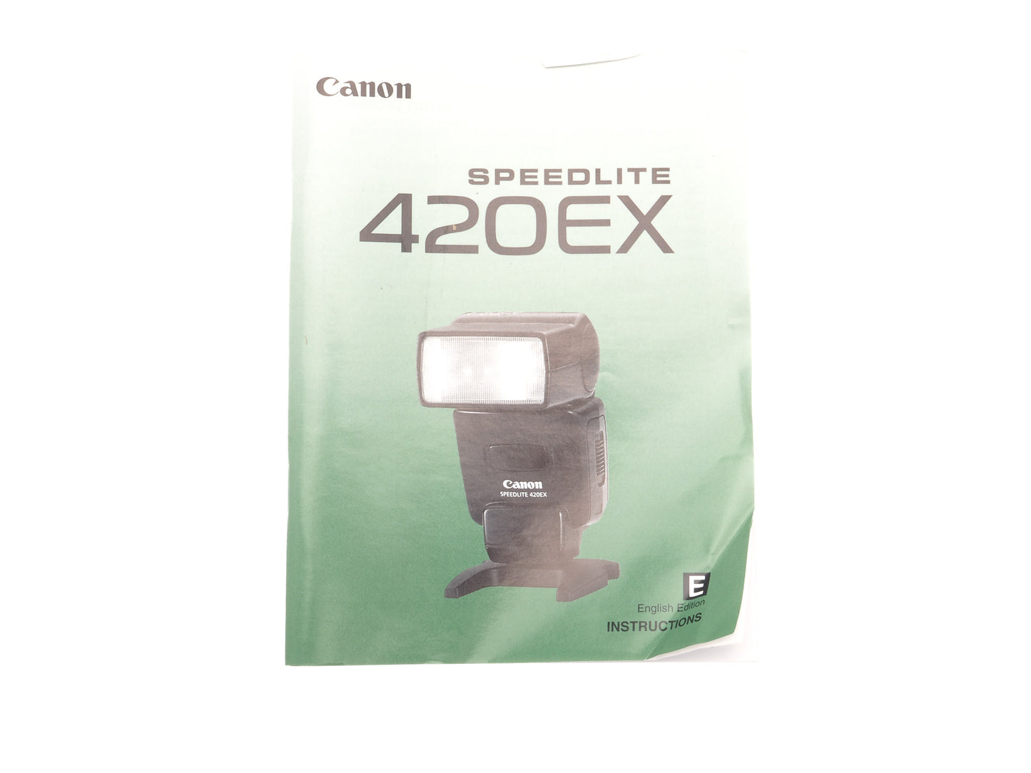 Canon 420EX Speedlite Instructions