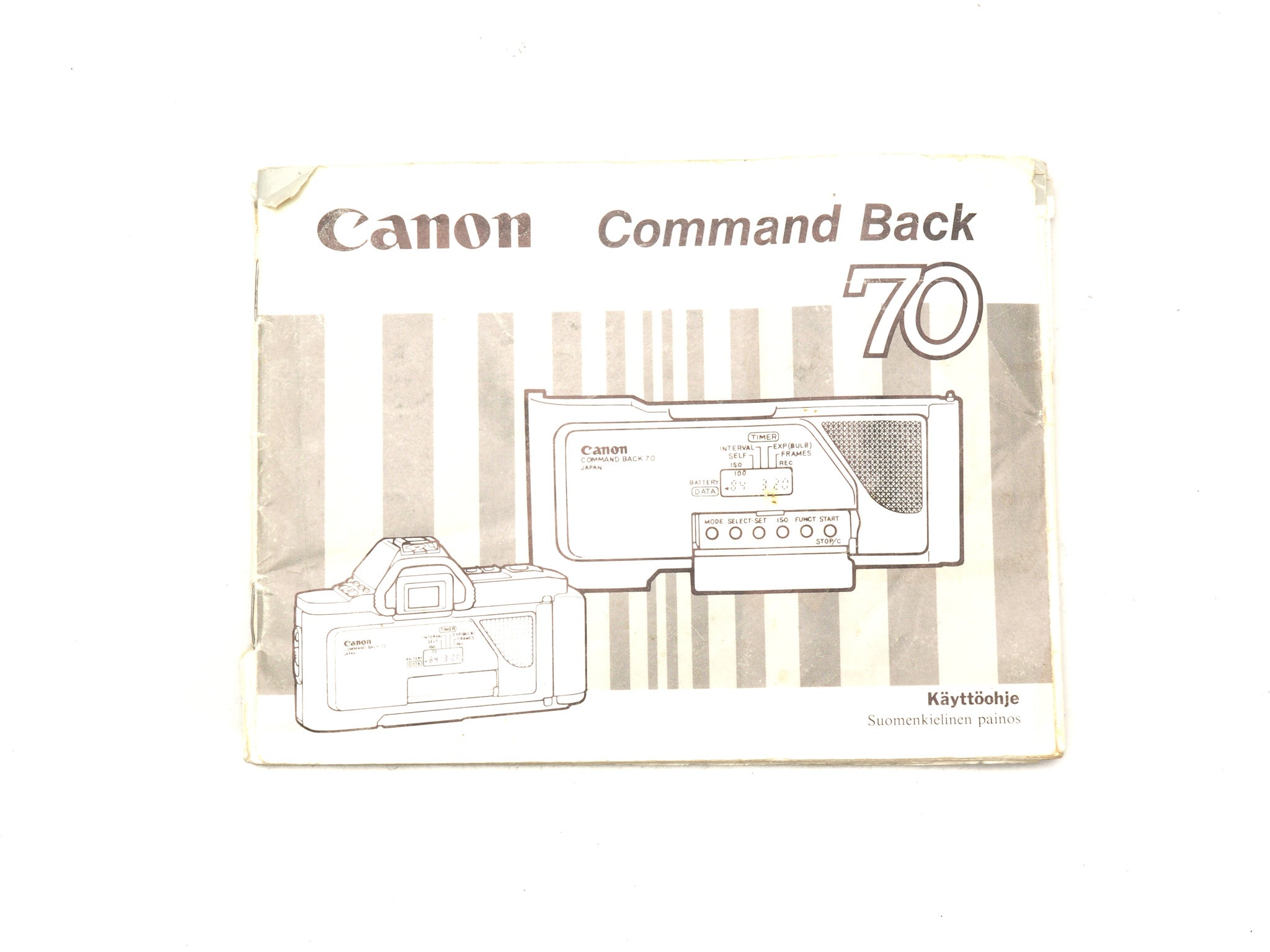 Canon Command Back 70 Instructions - Accessory