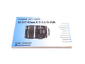 Canon 17-85mm f4-5.6 IS USM Instructions - Accessory