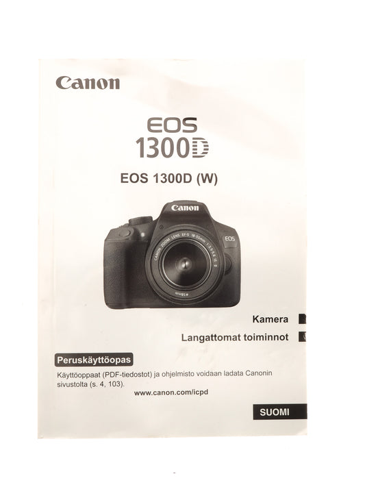 Canon 1300D / 1300D (W) Instructions - Accessory