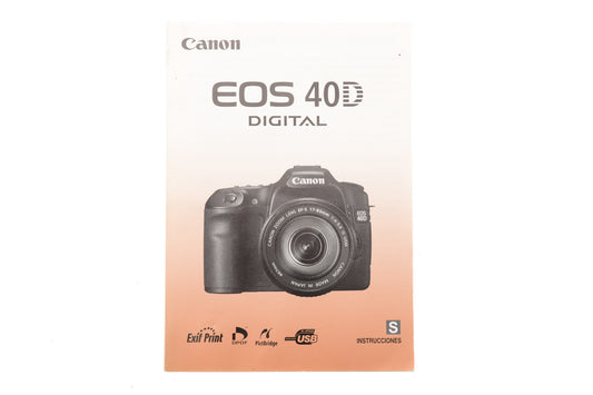 Canon EOS 40D Instructions - Accessory
