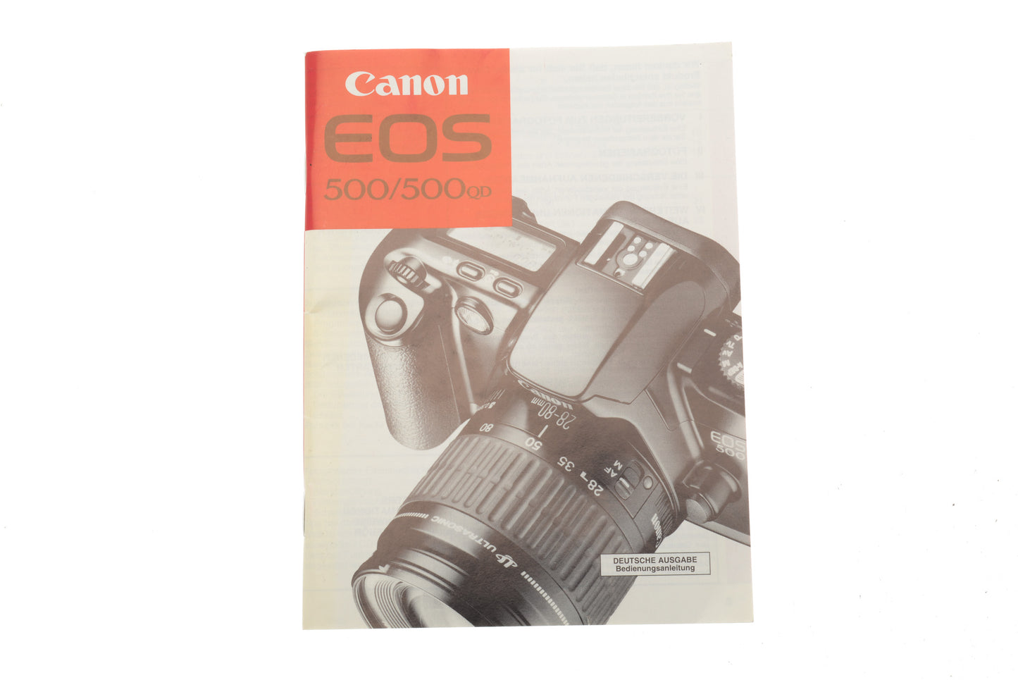 Canon EOS 500/500QD Bedienungsanleitung - Accessory