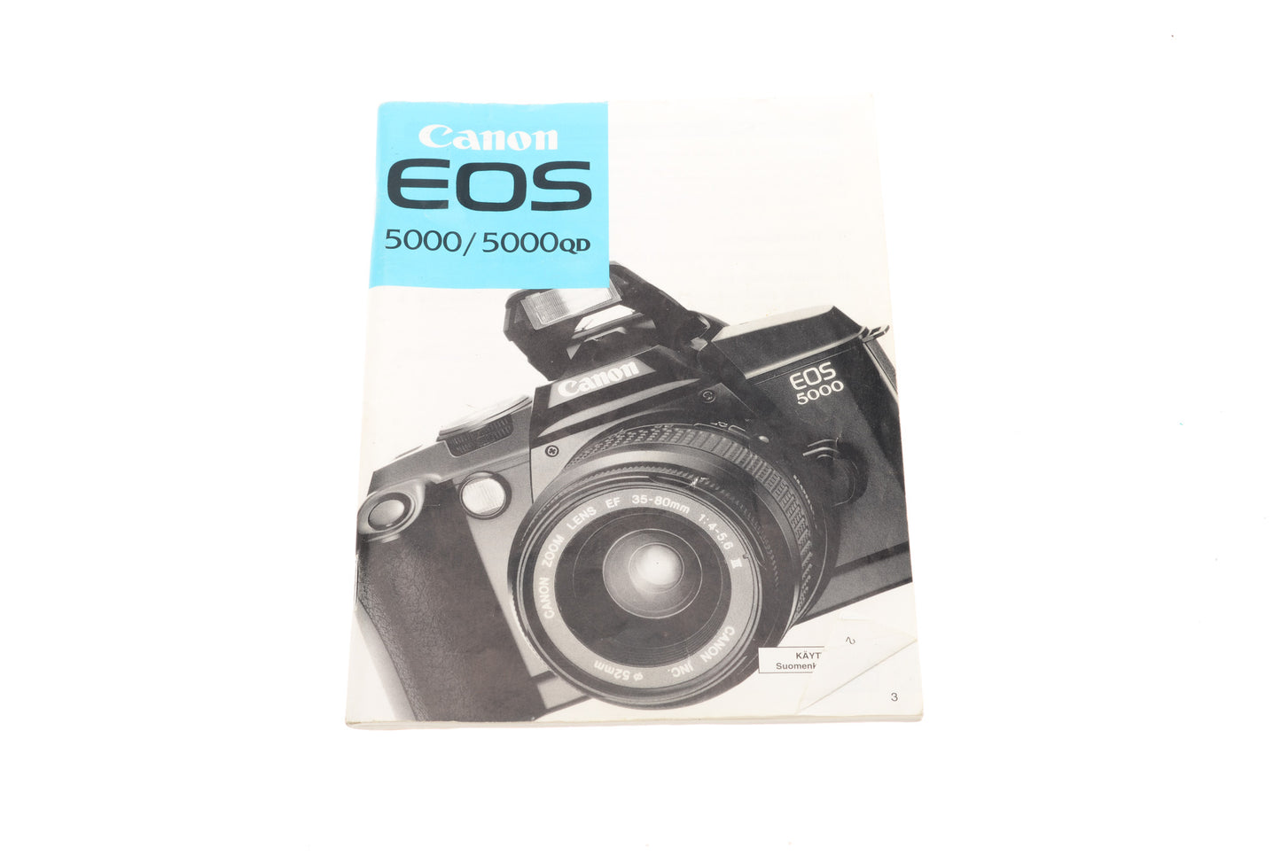 Canon EOS 5000/5000QD Instructions - Accessory