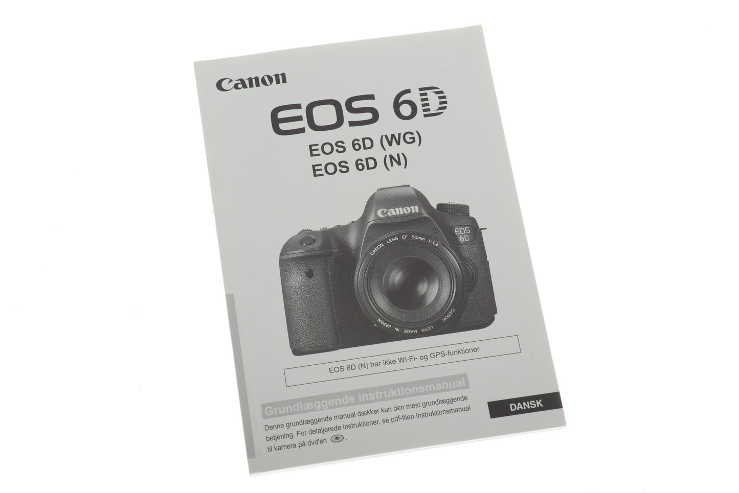 Canon EOS 6D Instruktionsmanual - Accessory