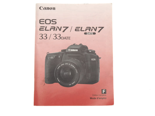 Canon EOS Elan 7 (Date) / 33 (Date) Instructions - Accessory