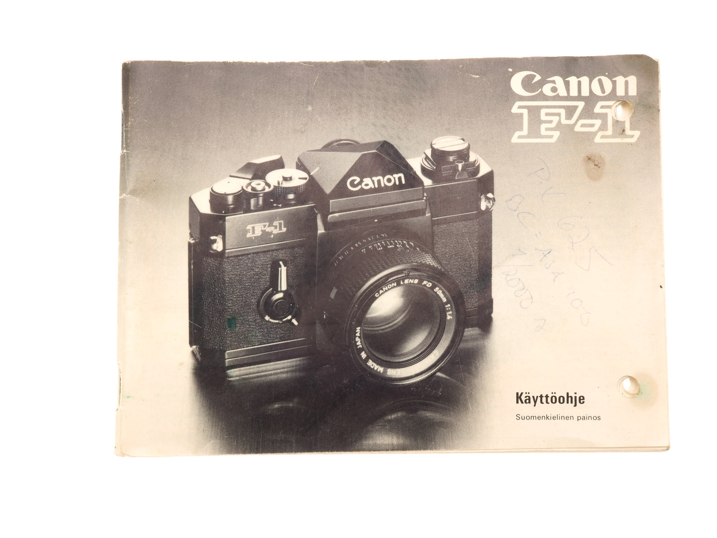 Canon F-1 Instructions - Accessory