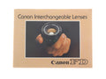 Canon FD Interchangeable Lenses Instructions - Accessory