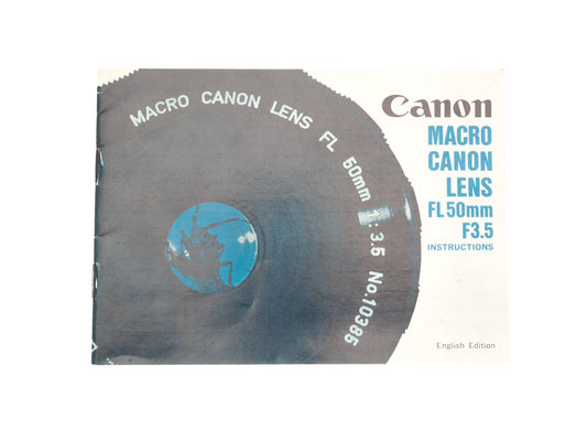 Canon 50mm f3.5 FL Macro Instructions - Accessory