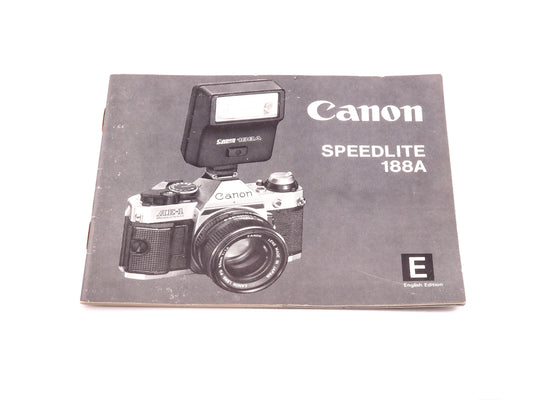 Canon Speedlite 188A Instructions - Accessory