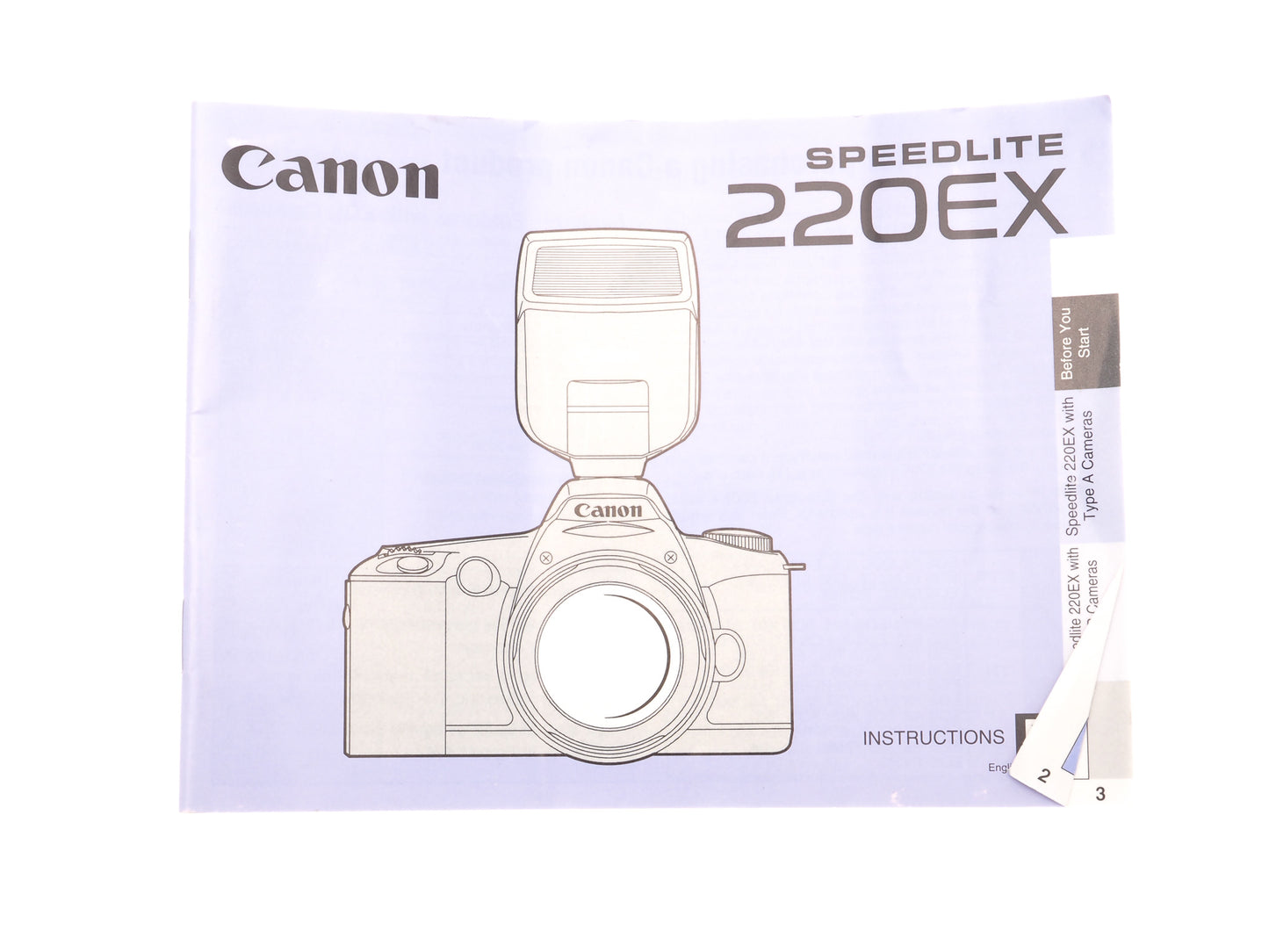 Canon 220EX Speedlite Instruction Manual - Accessory
