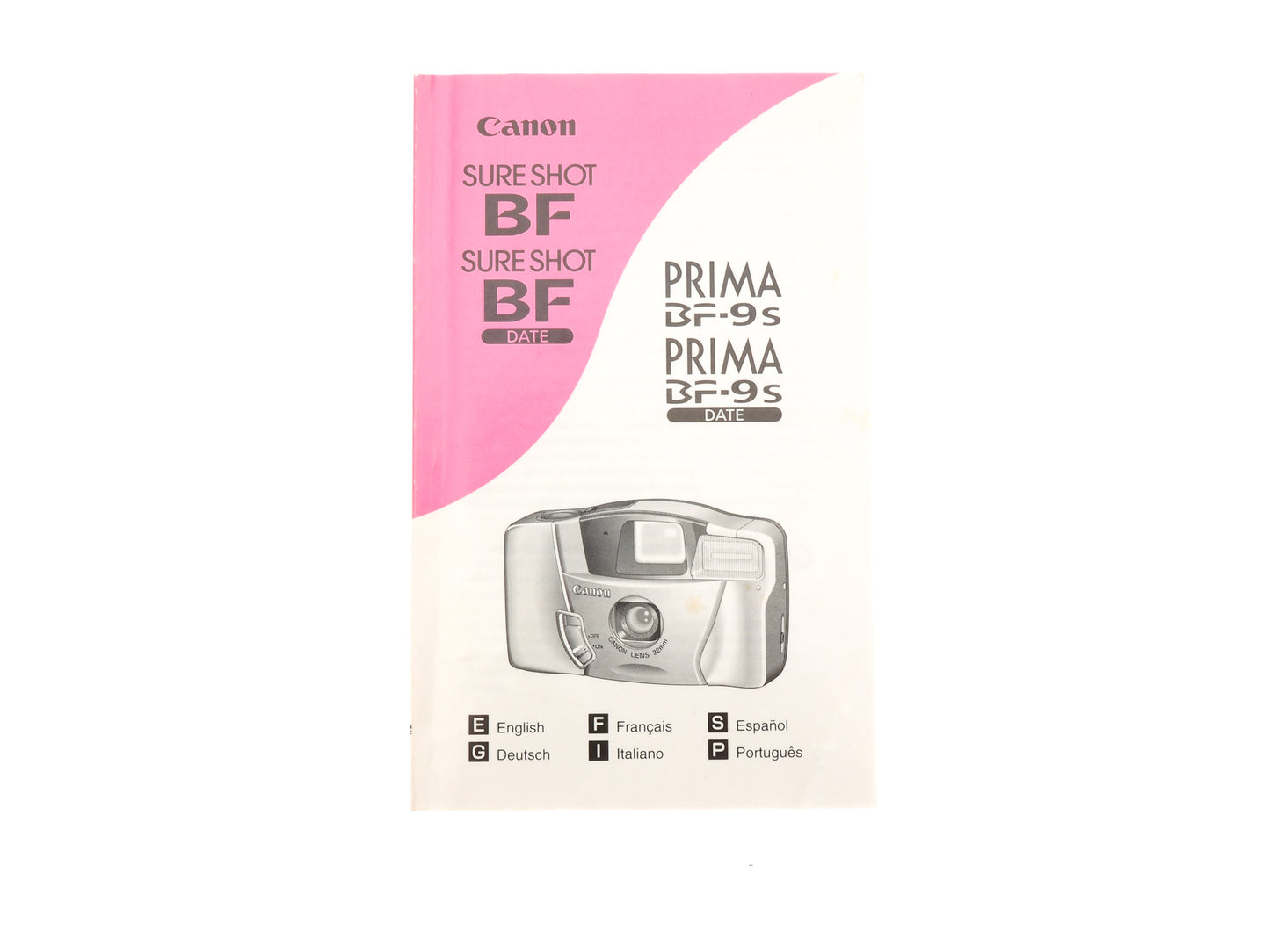 Canon Sure Shot BF (Date) / Prima BF-9s (Date) Instructions - Accessory