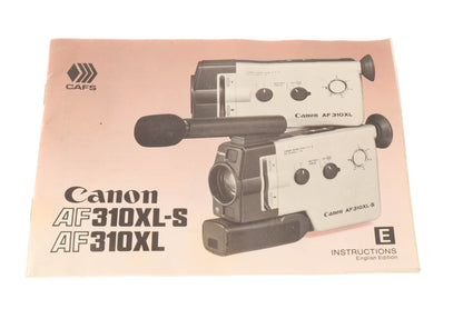 Canon AF310XL Instructions