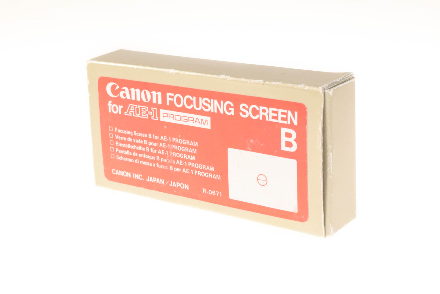 Canon Focusing Screen B for AE-1 Program - Accessory