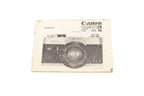 Canon FTb Instructions