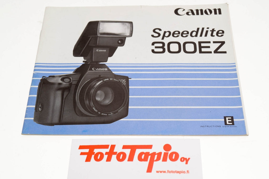 Canon Speedlite 300EZ Instruction Manual, English Kamerastore