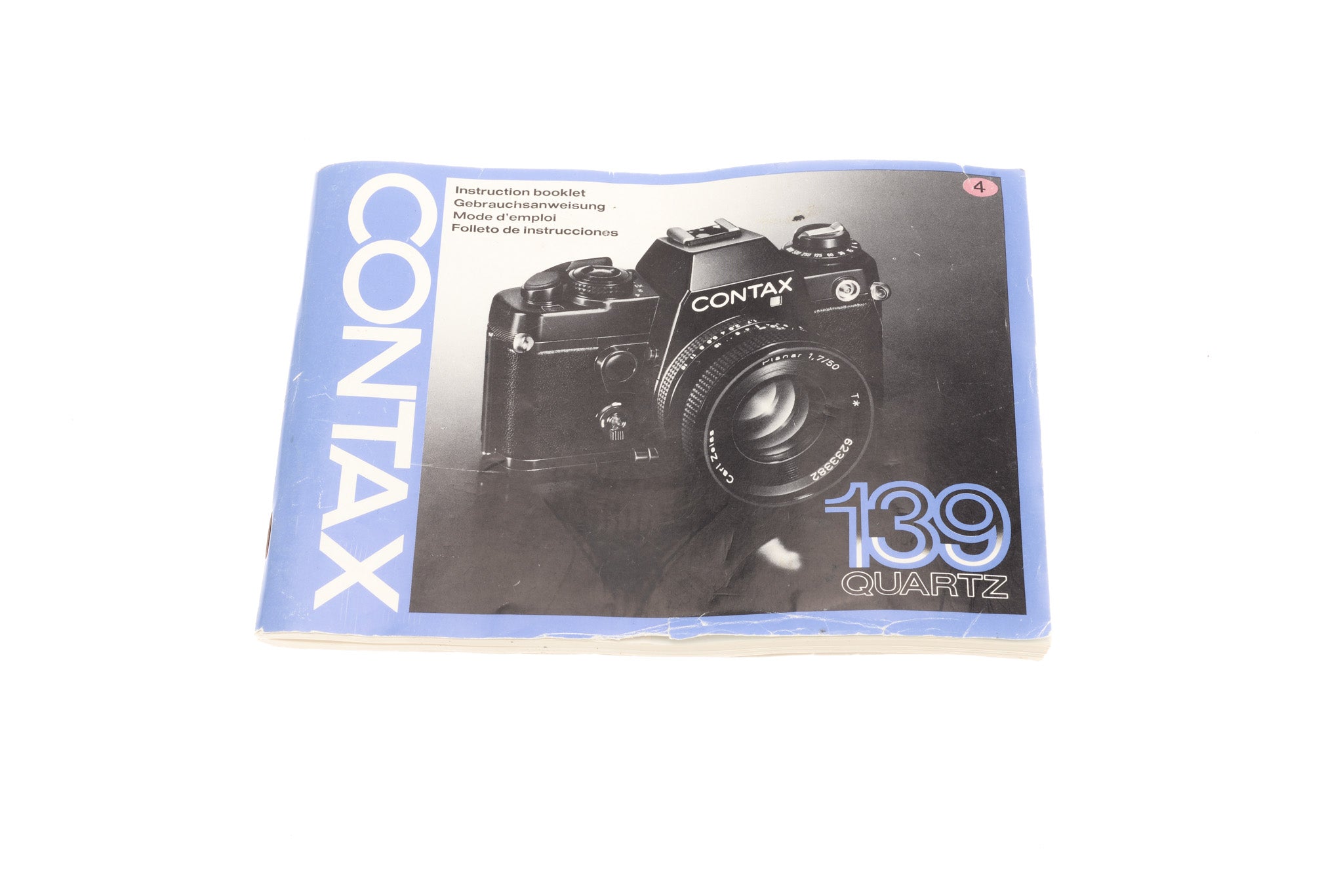 Contax 139 Quartz Instructions - Accessory