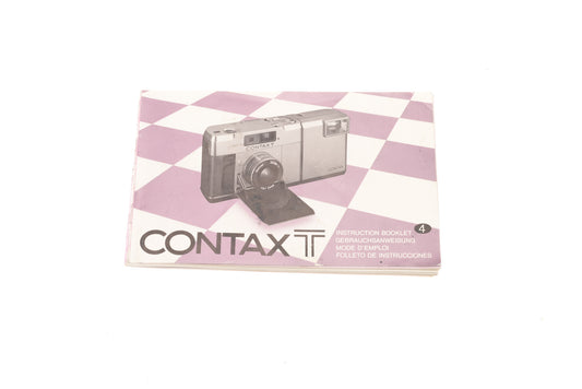Contax T Instructions - Accessory