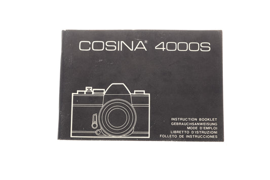 Cosina 4000S Instructions - Accessory