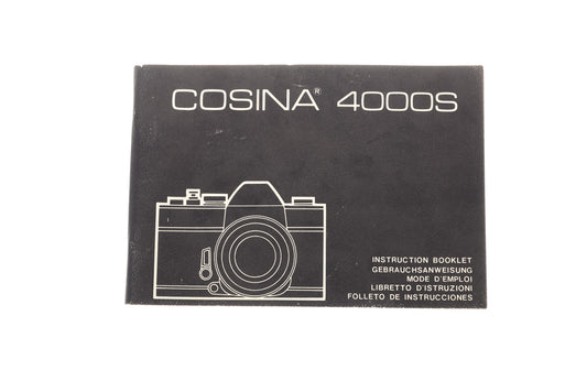 Cosina 4000S Instructions
