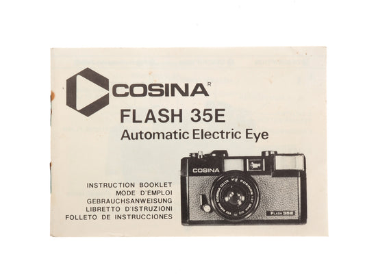 Cosina Flash 35E Instructions - Accessory