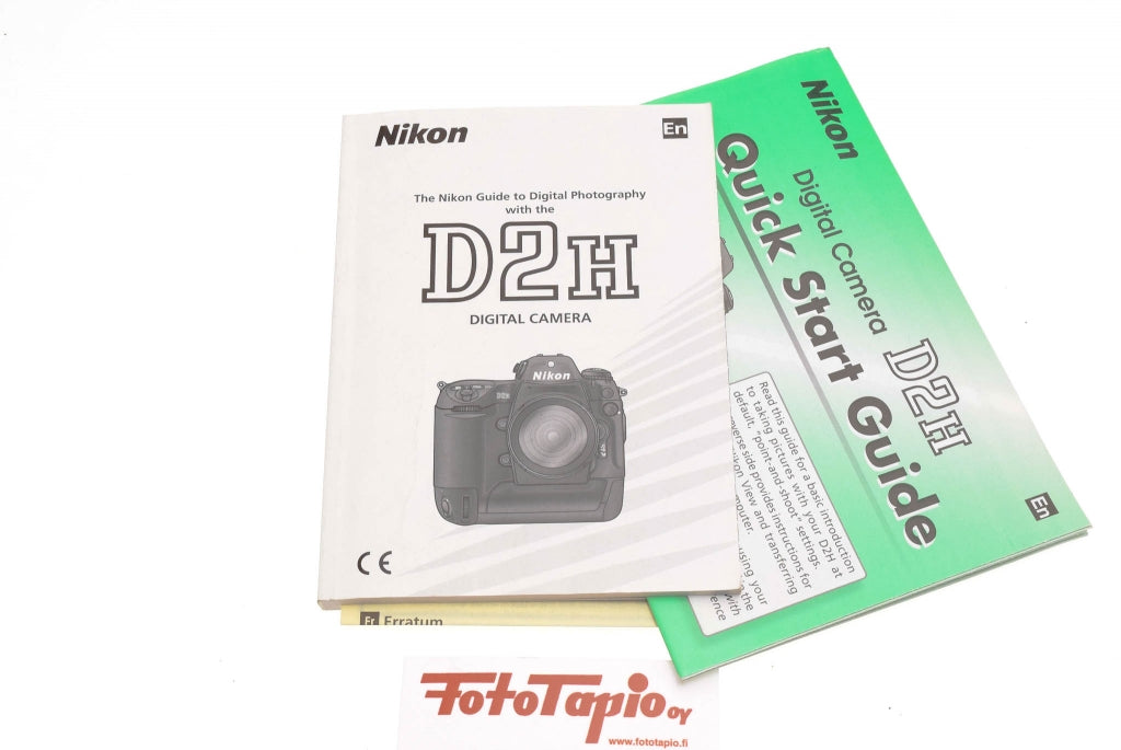 Nikon Nikon D2H Instruction Manual, English – Kamerastore