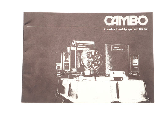 Cambo Identity System PP 42 Instructions