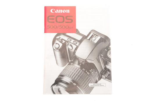 Canon EOS 500/500QD Instructions