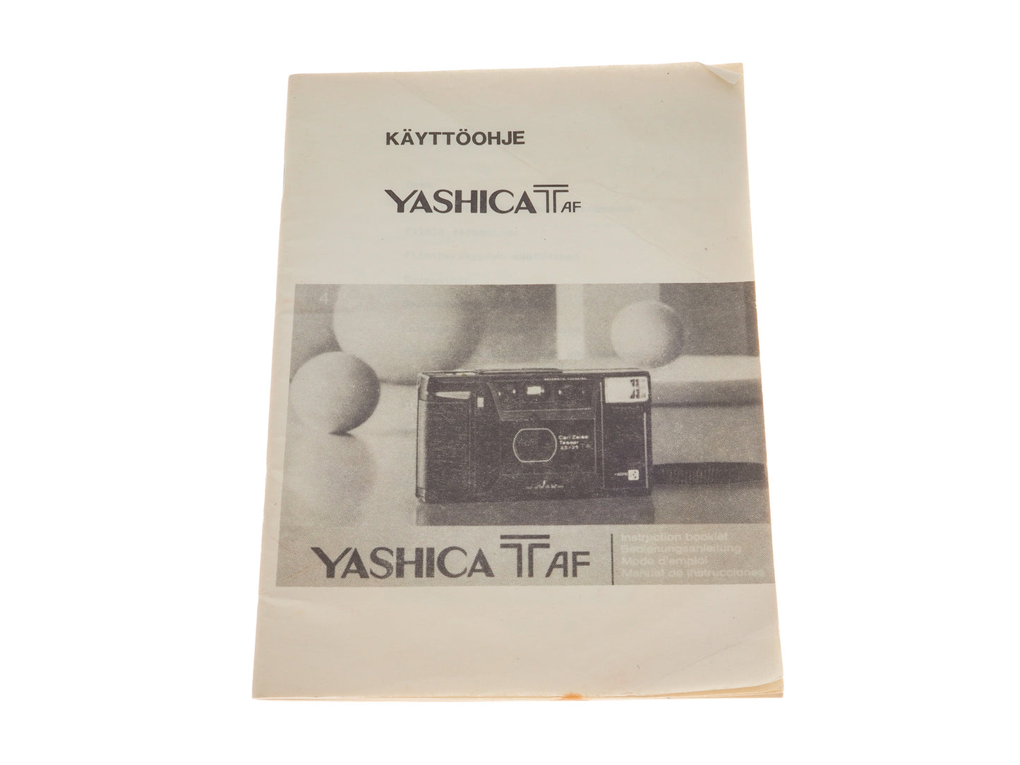 Yashica T AF Instructions