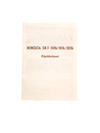 Minolta SR-T 100b/101b/303b Instruction Manual