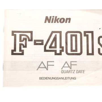 Nikon F-401 AF / AF Quartz Date Instructions