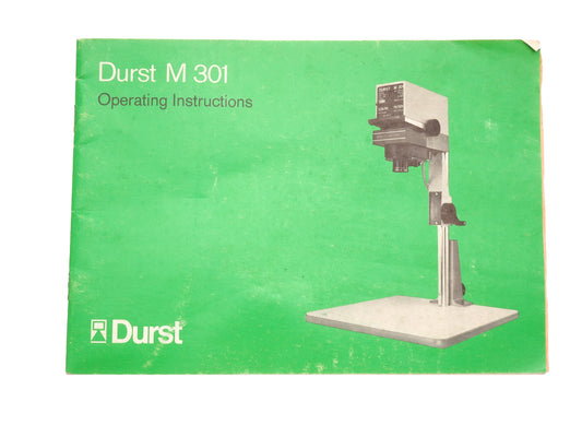 Durst M 301 Instructions - Accessory