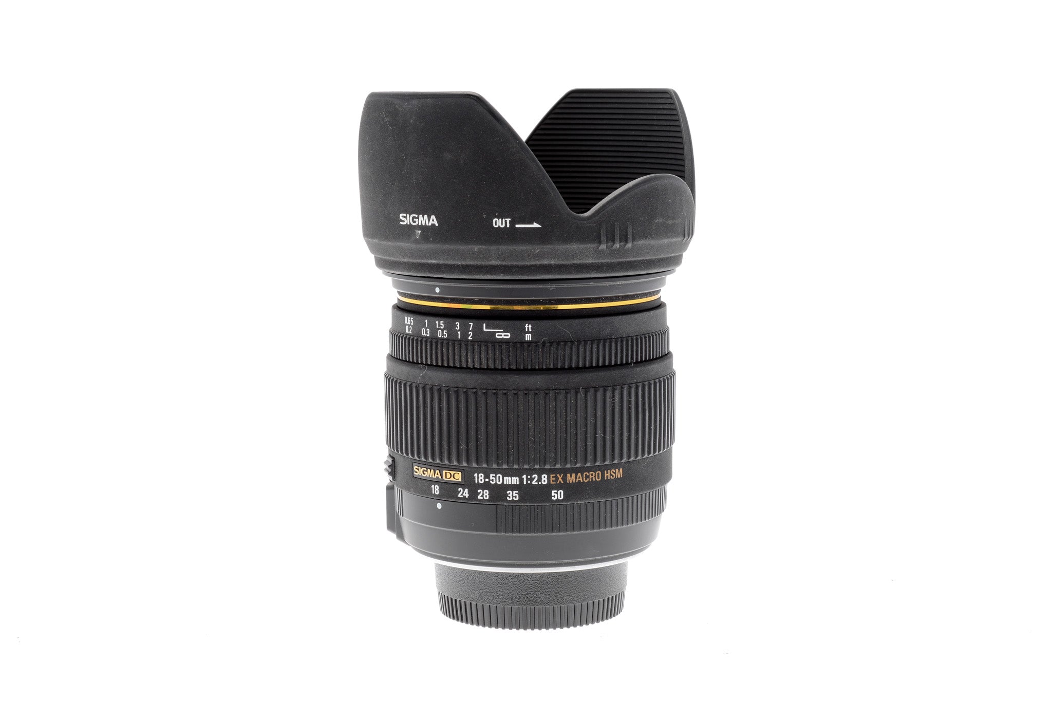 SIGMA DC 18-50 2.8 EX Macro Nikon用フード - カメラ
