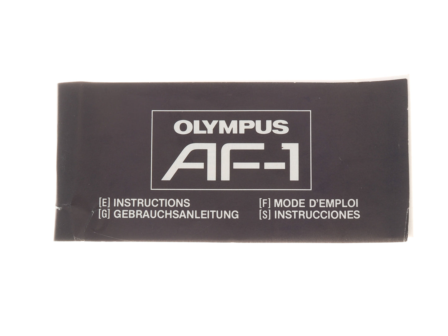 Olympus AF-1 Instructions
