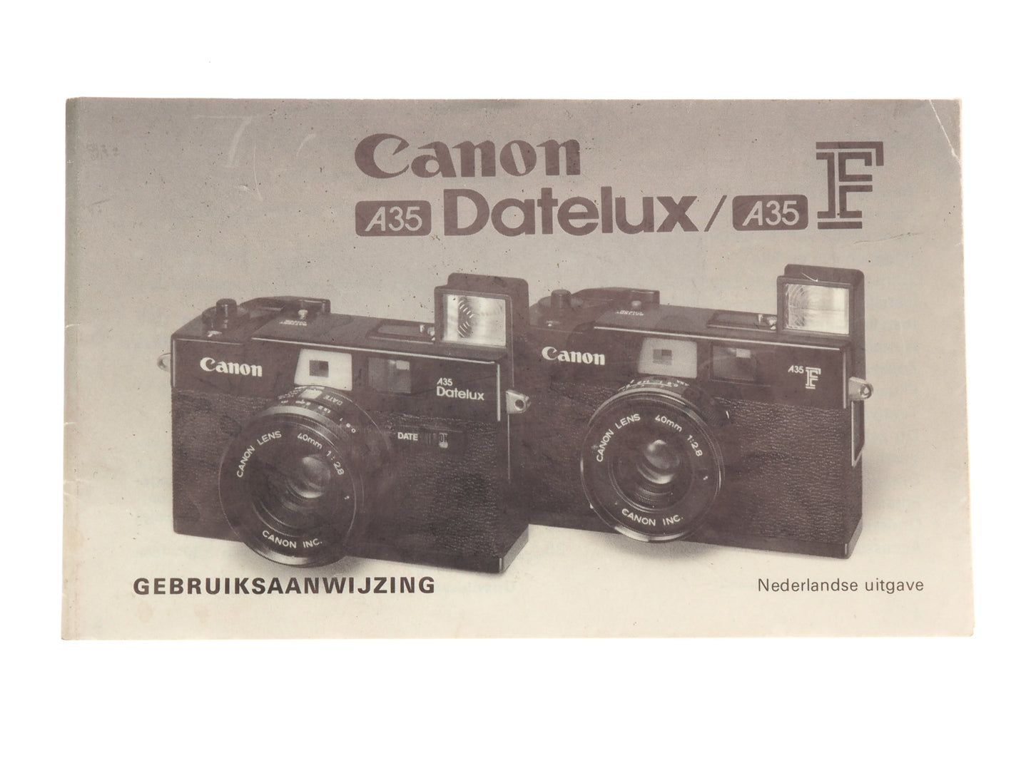 Canon Datelux A35(F) Instructions