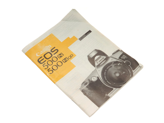 Canon EOS 500N/500NQD Instructions