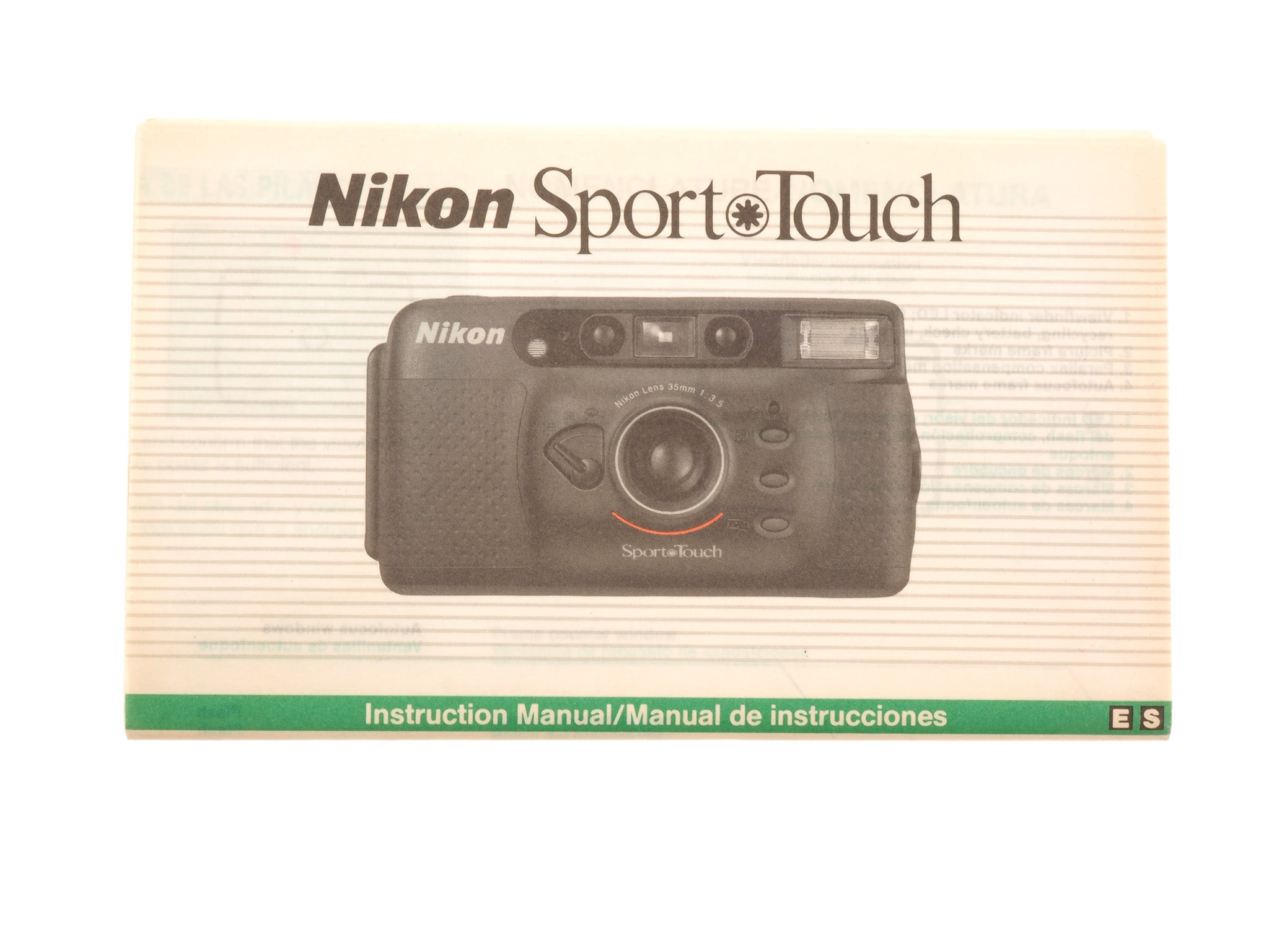 Nikon Sport Touch Instructions