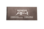 Olympus AF-1 Instructions