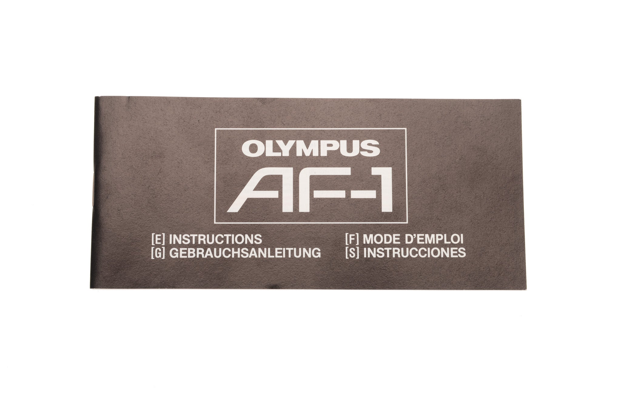 Olympus AF-1 Instructions