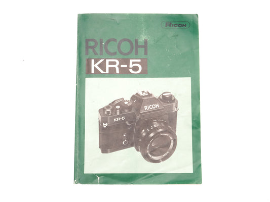 Ricoh KR-5 Instructions