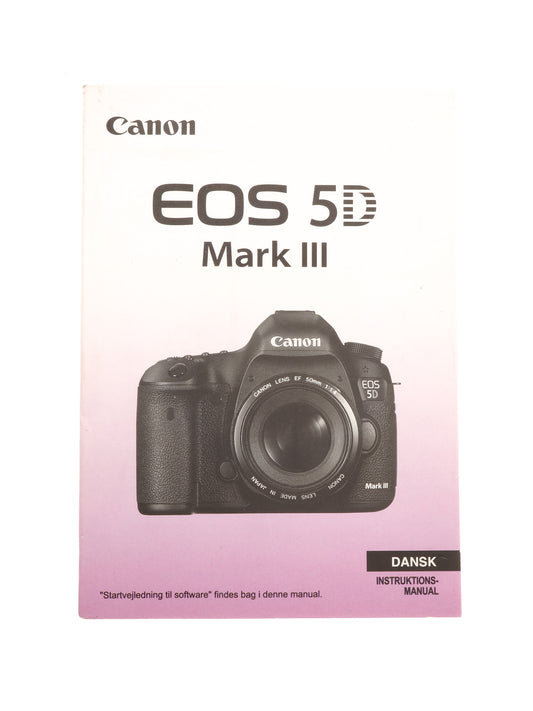 Canon 5D Mark III Instructions