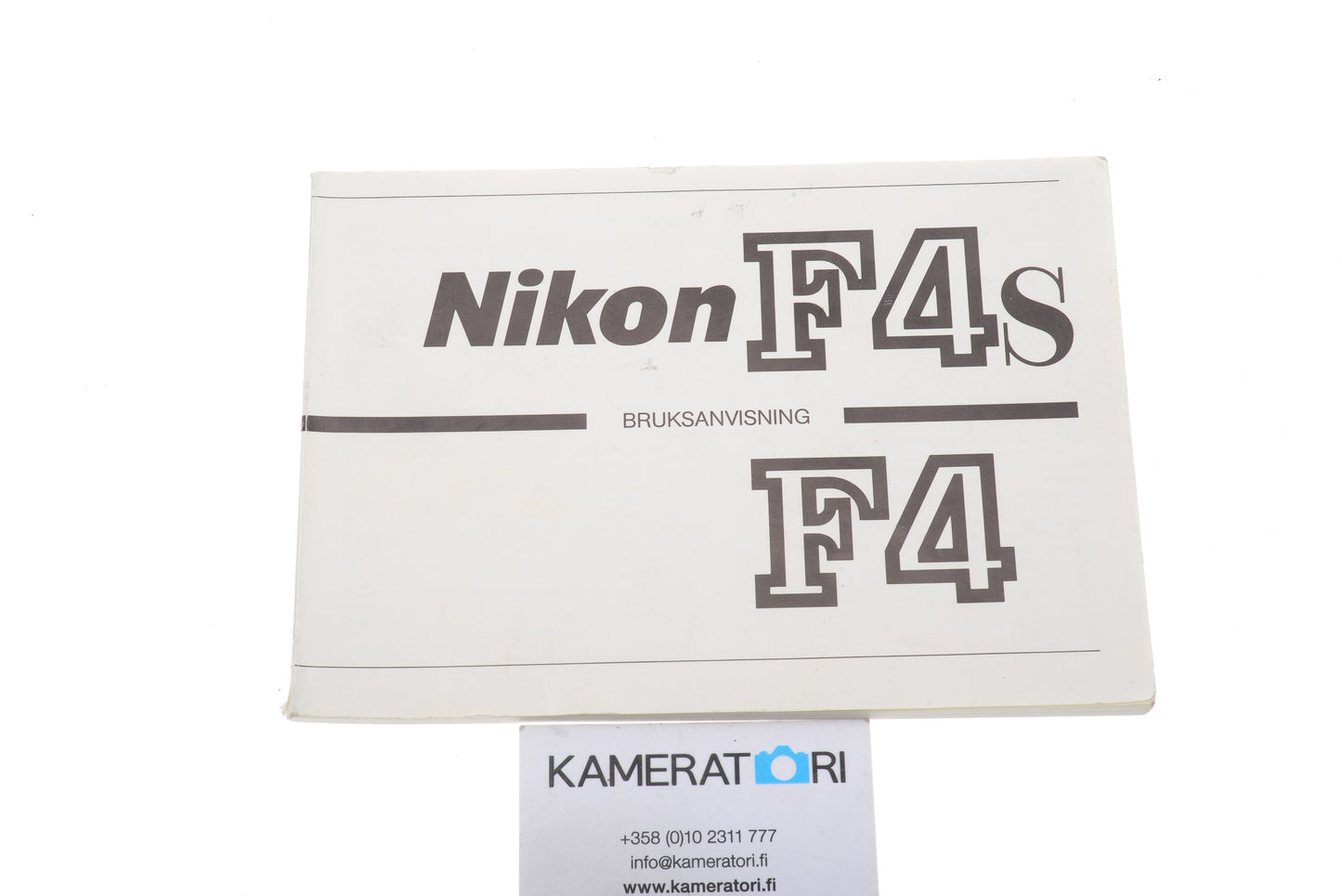Nikon F4 / F4s Bruksanvisning