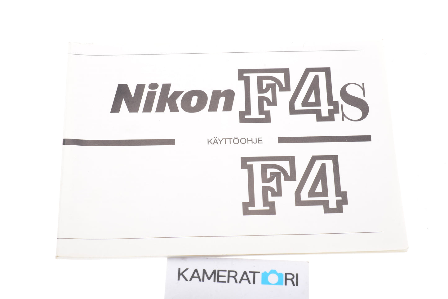 Nikon F4 / F4s Instructions