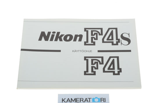 Nikon F4 F4S Instructions
