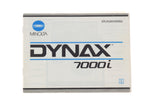 Minolta Dynax 7000i Instructions