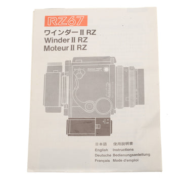 Mamiya RZ67 Winder II Instructions