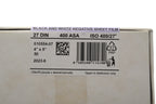 A Foma Fomapan 400 4x5" black and white sheet film package with info on a white background. 50 sheets in box.