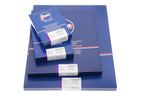 Different-sized Foma Fomaspeed matt photographic paper sheet boxes on a white background. 50 Sheets per box.
