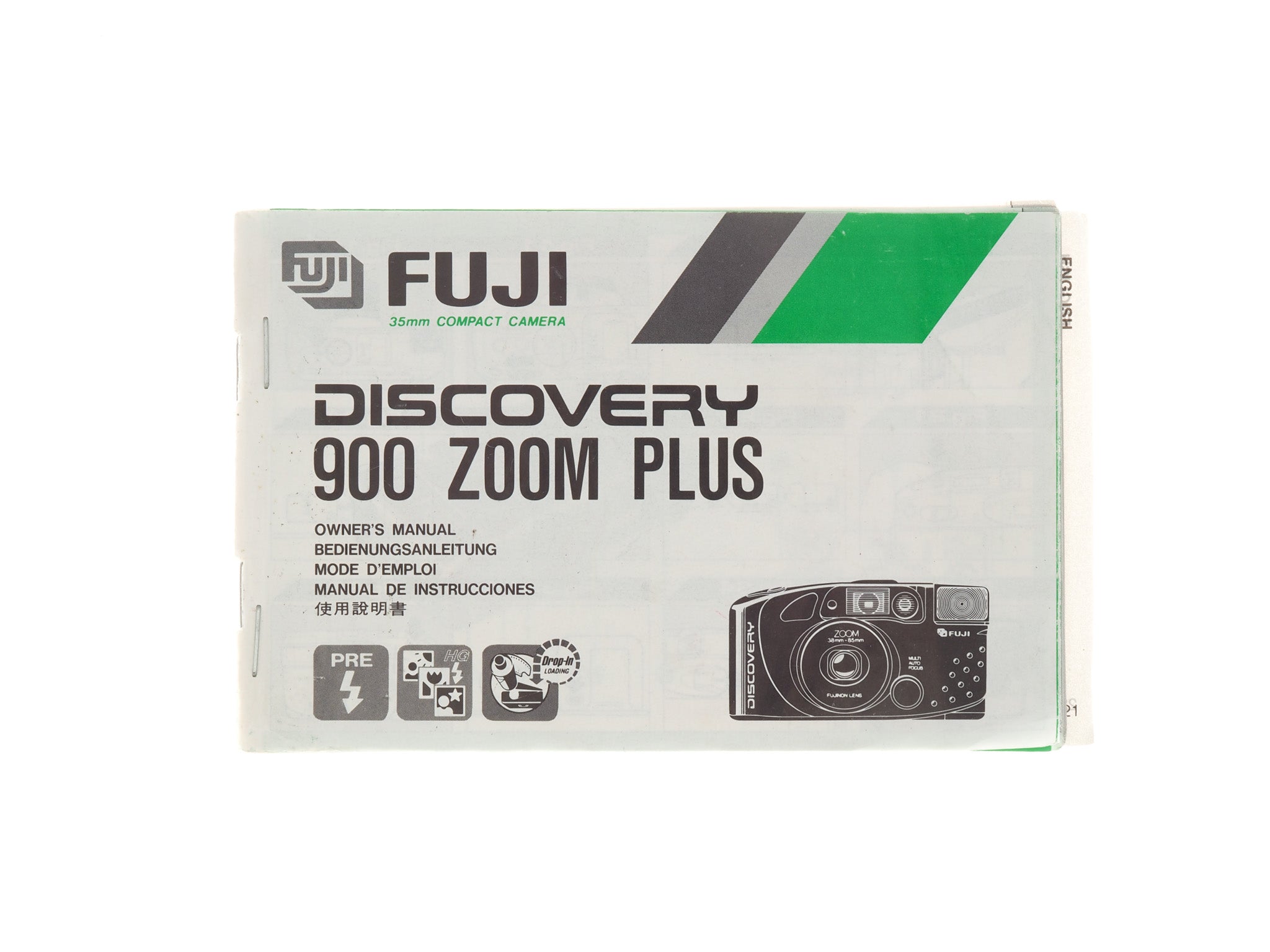 Fuji Discovery 900 Zoom Plus Instructions - Accessory