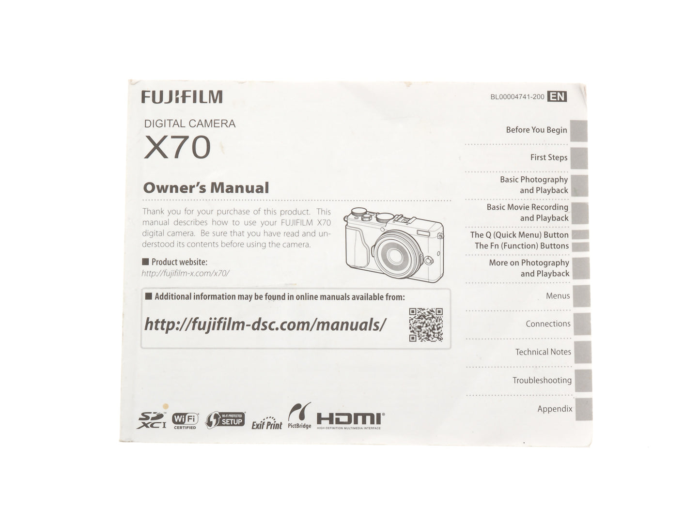 Fujifilm X70 Owner's Manual - Accessory